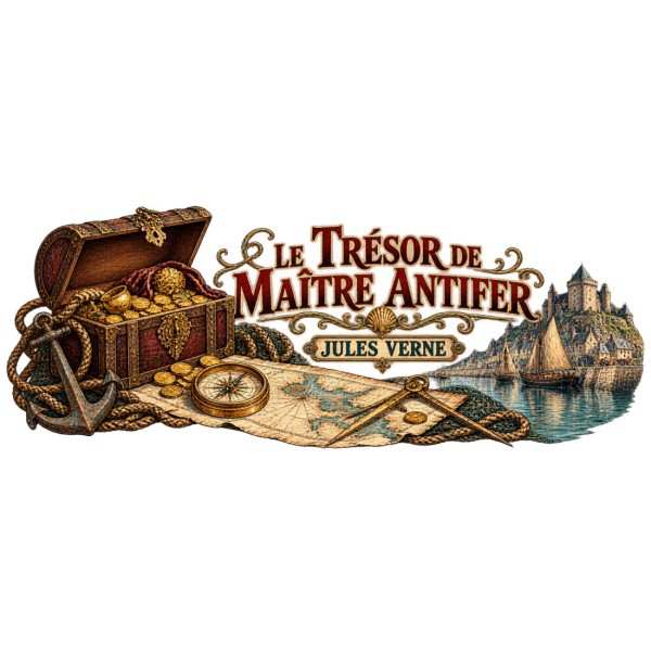 Mug Jules Verne - Le trésor de Maître Antifer, décor à plat