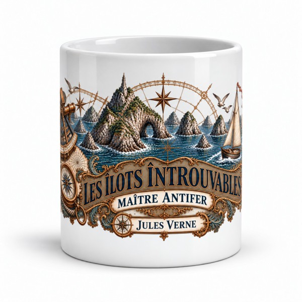 Mug Jules Verne - Les îlots introuvables, Manufacture Arssans