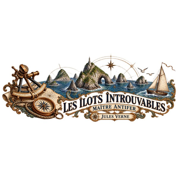 Mug Jules Verne - Les îlots introuvables, décor à plat
