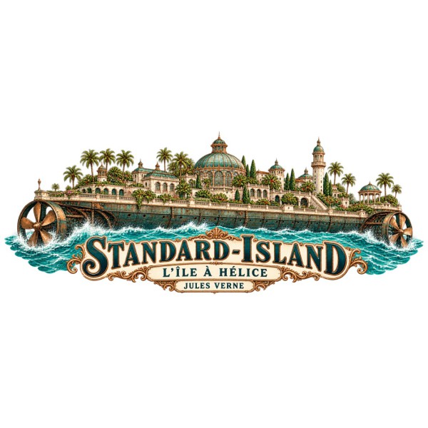 Mug Jules Verne - Standard-Island, décor à plat