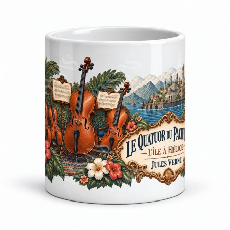 Mug Jules Verne - Le quatuor du Pacifique, vue de face