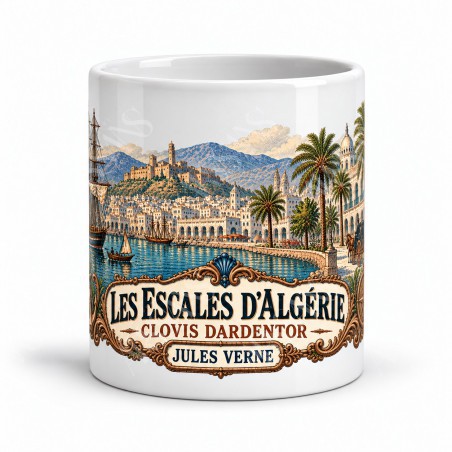 Mug Jules Verne - Les escales d’Algérie, vue de face