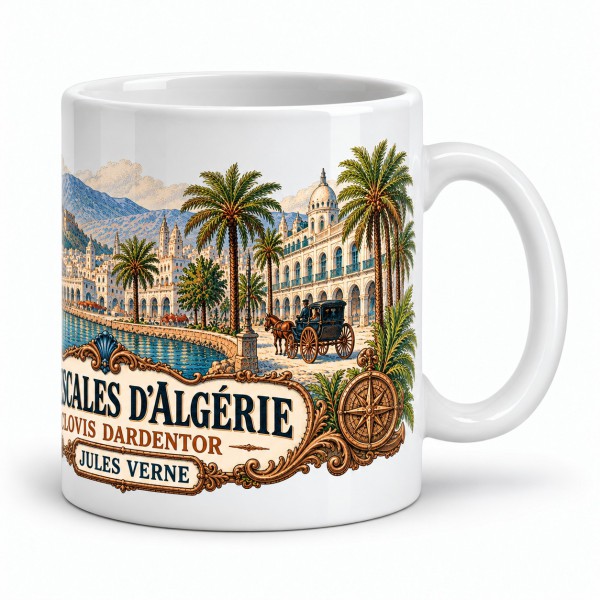 Mug Jules Verne - Les escales d’Algérie, anse à droite