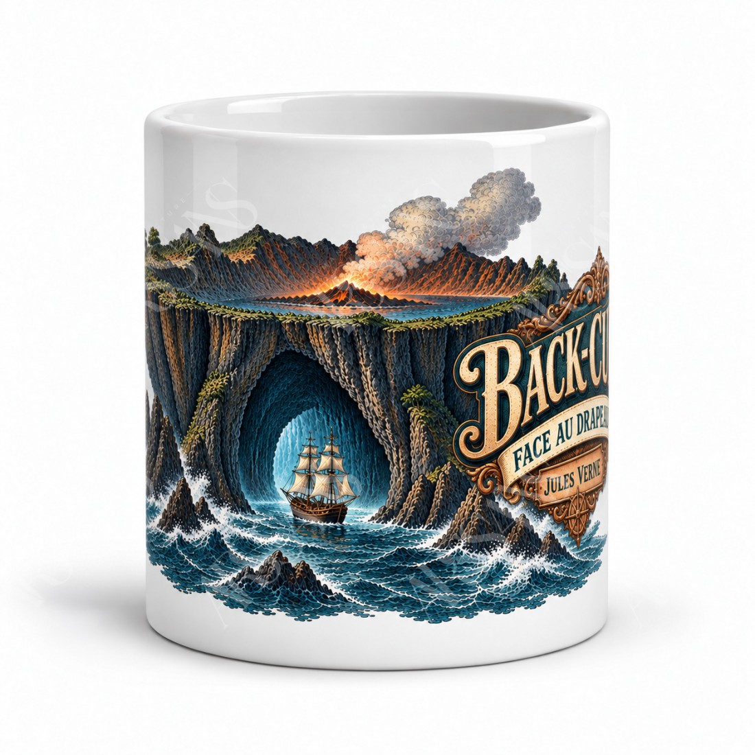 Mug Jules Verne - Back-Cup, vue de face