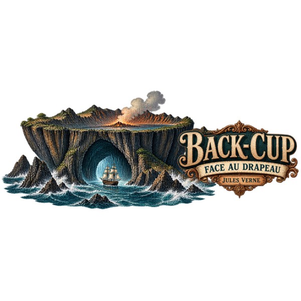 Mug Jules Verne - Back-Cup, décor à plat