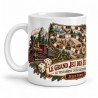 Mug Jules Verne - Le grand jeu des États-Unis, anse à gauche
