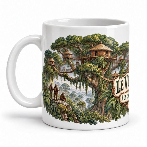 Mug Jules Verne - À la cime des grands arbres, anse à gauche