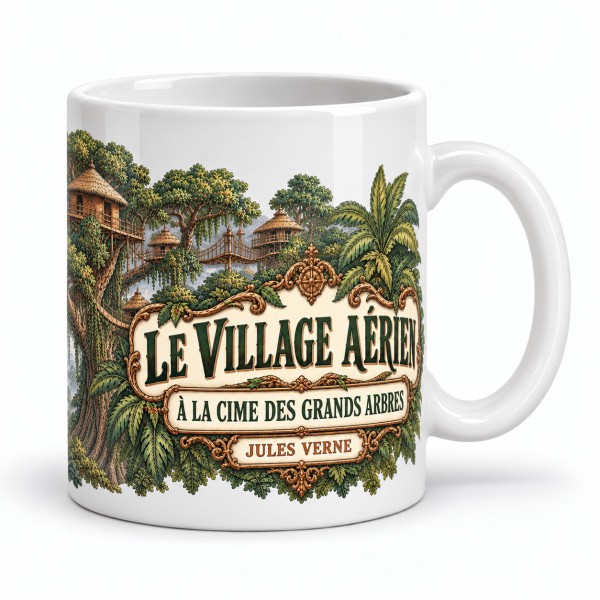 Mug Jules Verne - À la cime des grands arbres, anse à droite