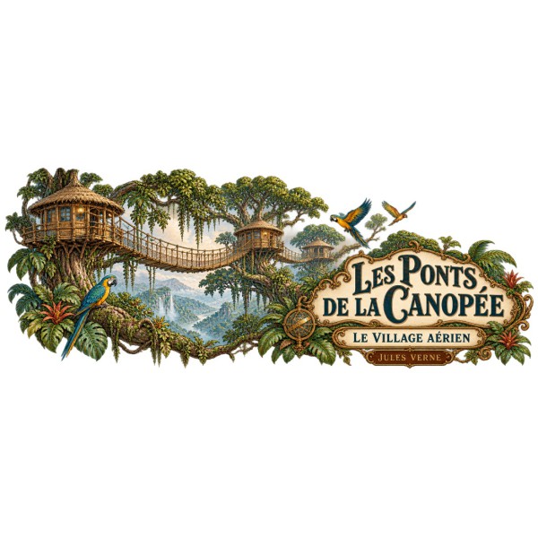 Mug Jules Verne - Les ponts de la canopée, décor à plat