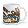 Mug Jules Verne - Le serpent de mer, anse à droite