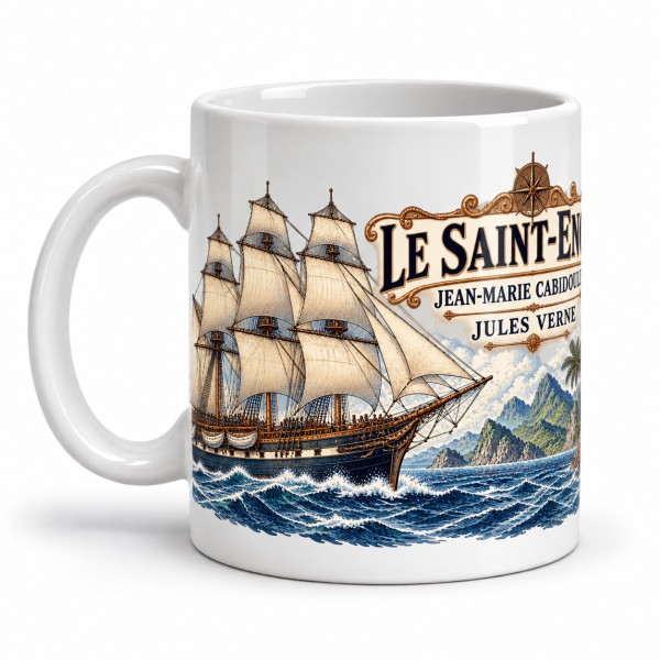 Mug Jules Verne - Le Saint-Enoch, anse à gauche
