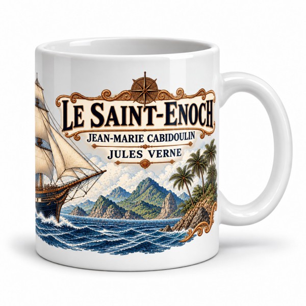 Mug Jules Verne - Le Saint-Enoch, anse à droite