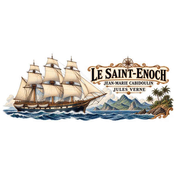 Mug Jules Verne - Le Saint-Enoch, décor à plat
