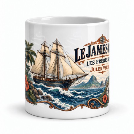 Mug Jules Verne - Le James-Cook, vue de face