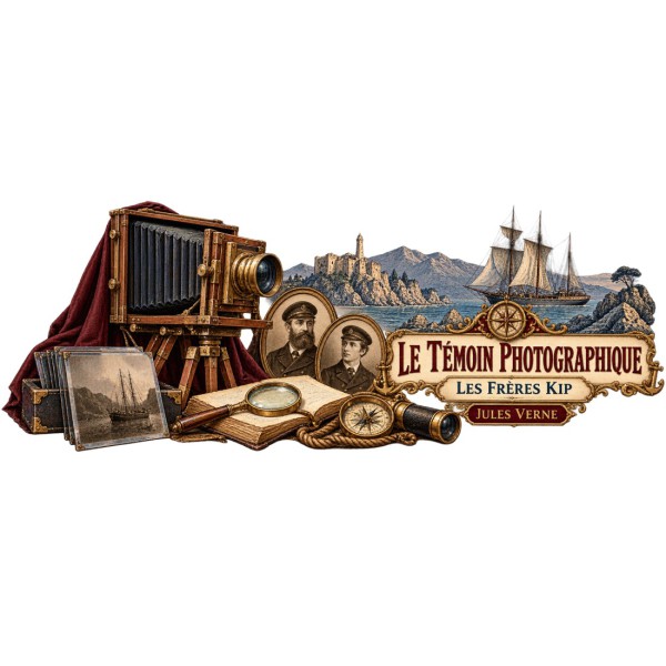 Mug Jules Verne - Le témoin photographique, décor à plat