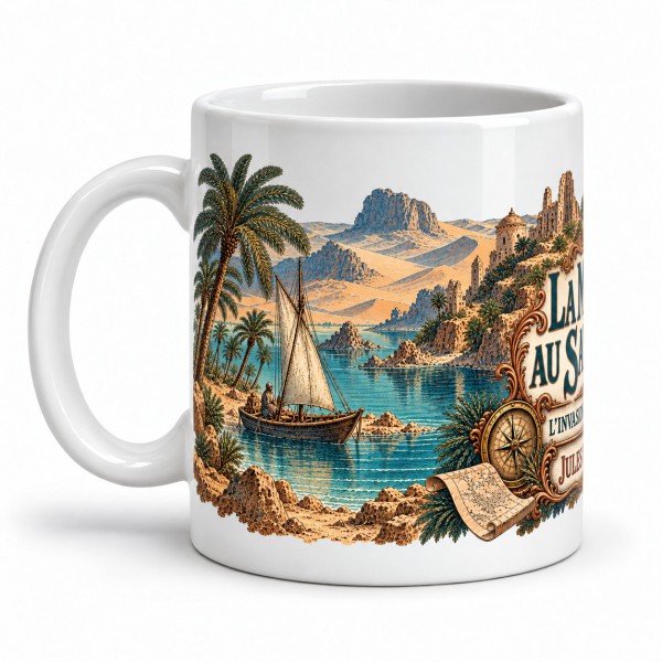 Mug Jules Verne - La mer au Sahara, anse à gauche