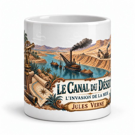 Mug Jules Verne - Le canal du désert, vue de face