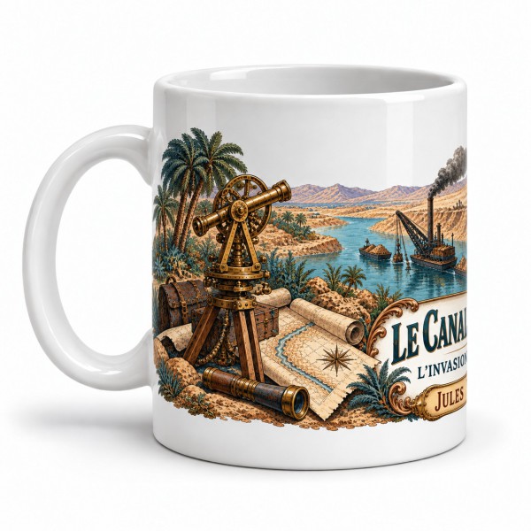 Mug Jules Verne - Le canal du désert, anse à gauche