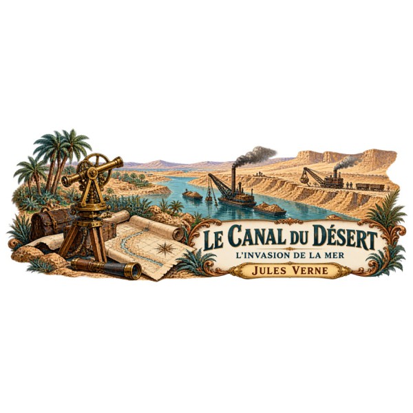 Mug Jules Verne - Le canal du désert, décor à plat
