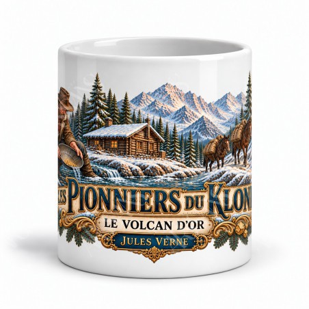 Mug Jules Verne - Les pionniers du Klondike, vue de face