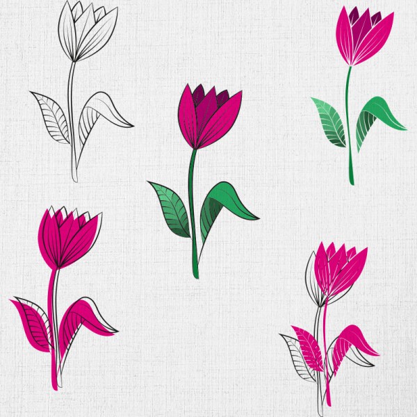 Papier Peint Tulipe — Ambiance 2