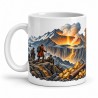 Mug Jules Verne - Le cratère aux pépites, anse à gauche