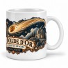 Mug Jules Verne - Le bolide d’or, anse à droite