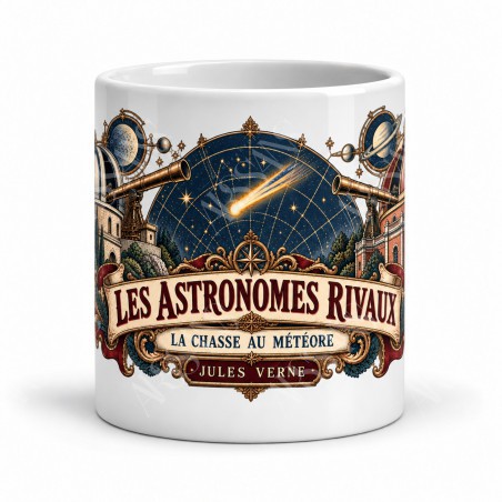 Mug Jules Verne - Les astronomes rivaux, vue de face