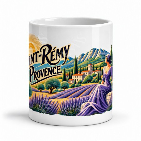 Mug Provence - Saint-Rémy et ses lavandes, vue de face