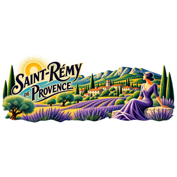 Mug Provence - Saint-Rémy et ses lavandes, décor à plat