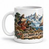 Mug Jules Verne - Les Enfants du capitaine Grant, façon affiche, anse à gauche