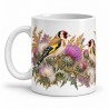Mug nature - Chardonnerets et chardons, anse à gauche