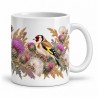 Mug nature - Chardonnerets et chardons, anse à droite