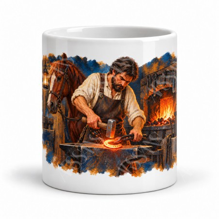 Mug métiers d’autrefois - Le Forgeron, vue de face