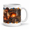 Mug métiers d’autrefois - Le Forgeron, anse à droite