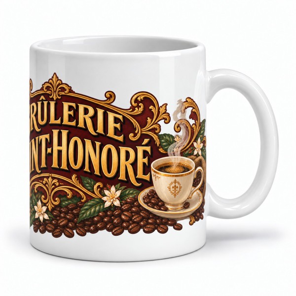 Mug café - Brûlerie Saint-Honoré, anse à droite