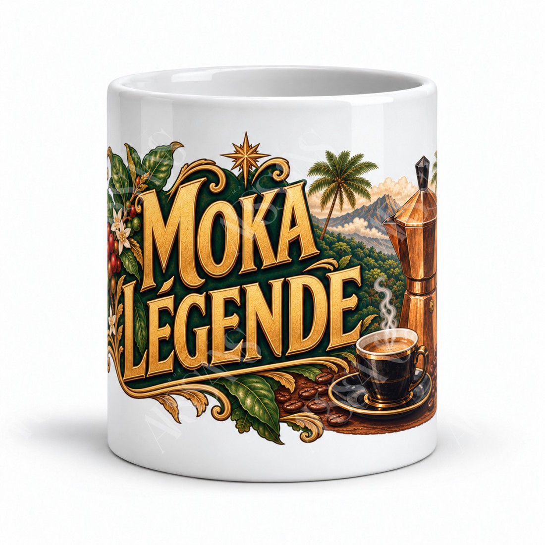 Mug café - Moka Légende, vue de face