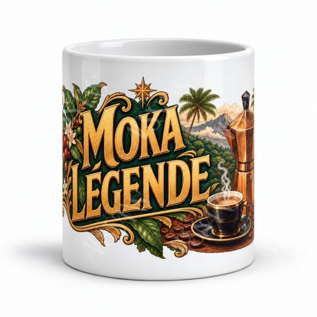 Mug café - Moka Légende, vue de face