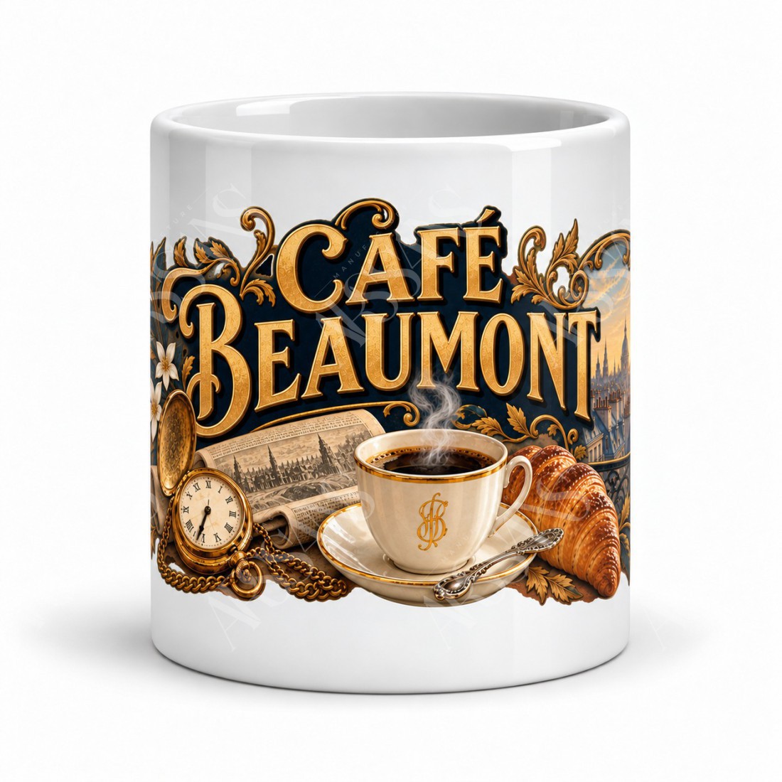 Mug café - Café Beaumont, vue de face