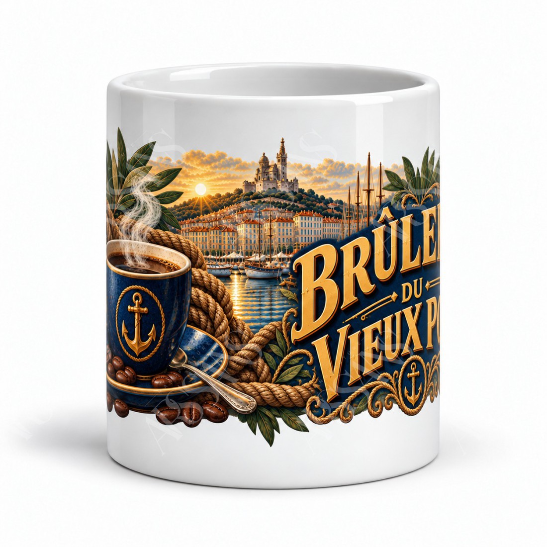 Mug café - Brûlerie du Vieux Port, vue de face