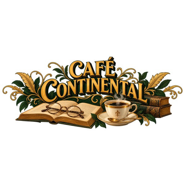 Mug café - Café Continental, décor à plat