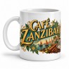 Mug café - Café Zanzibar, anse à gauche