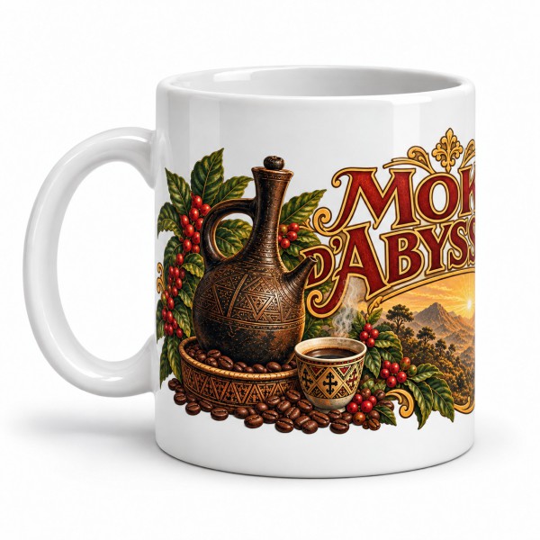 Mug café - Moka d’Abyssinie, anse à gauche