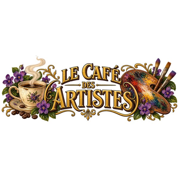 Mug café - Le Café des Artistes, décor à plat