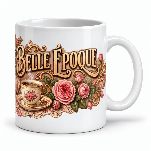 Mug café - Café Belle Époque, anse à droite