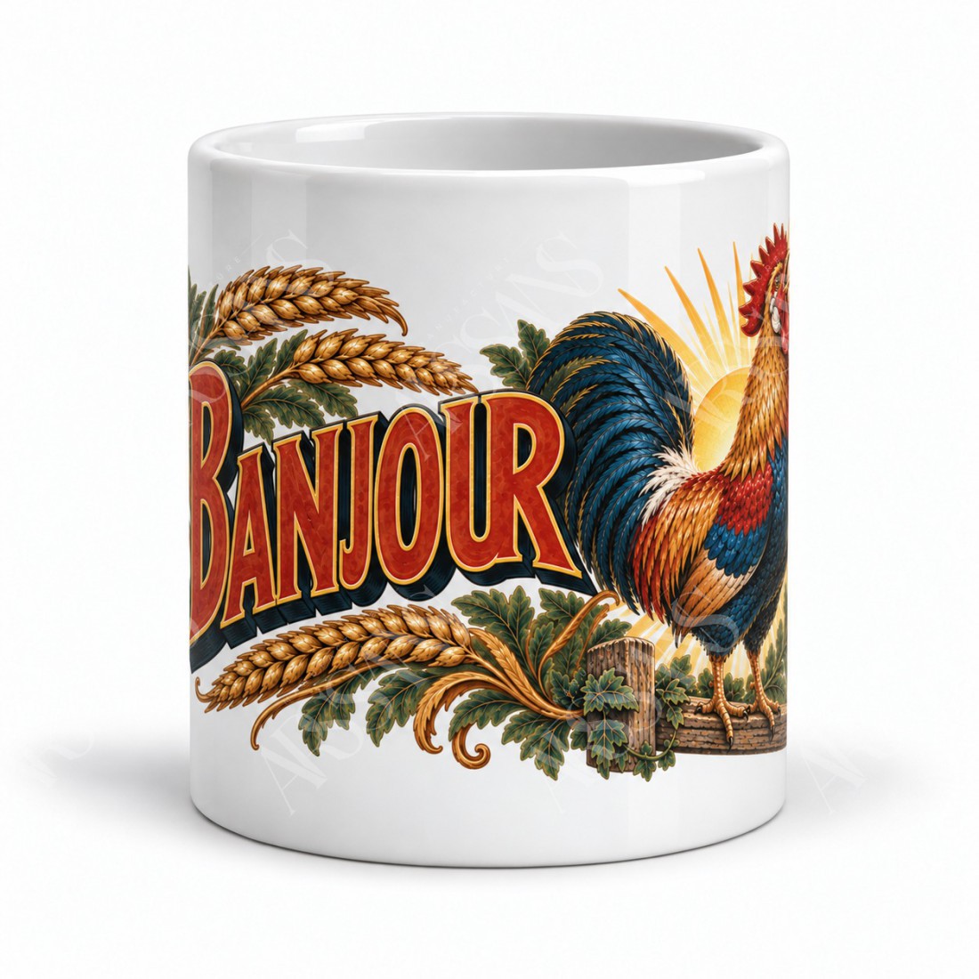 Mug chocolat - Banjour, vue de face