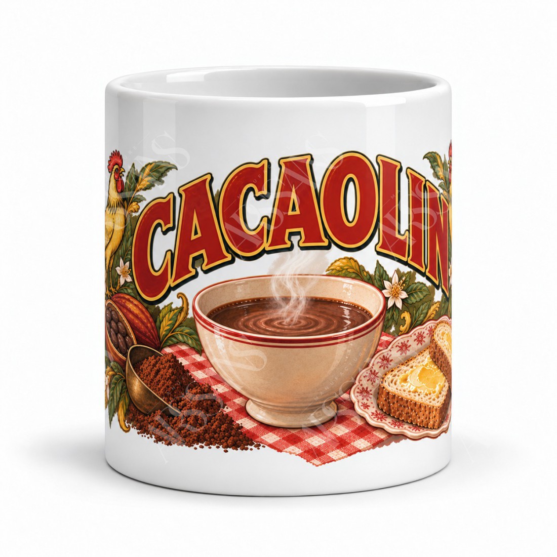 Mug chocolat - Cacaolin, vue de face