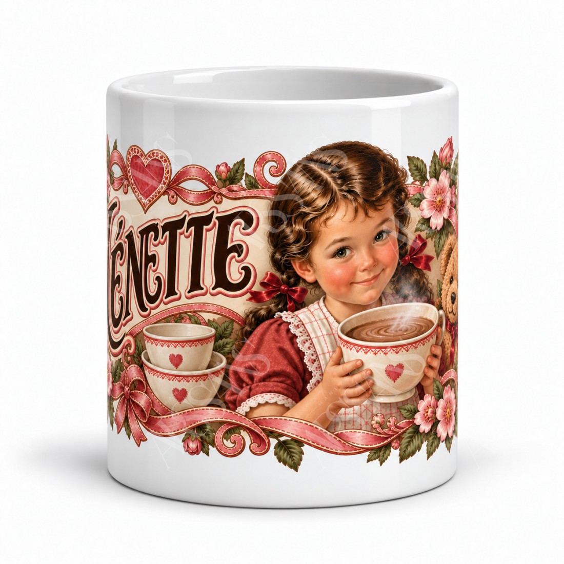 Mug chocolat - Nénette, vue de face