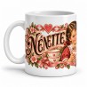 Mug chocolat - Nénette, anse à gauche
