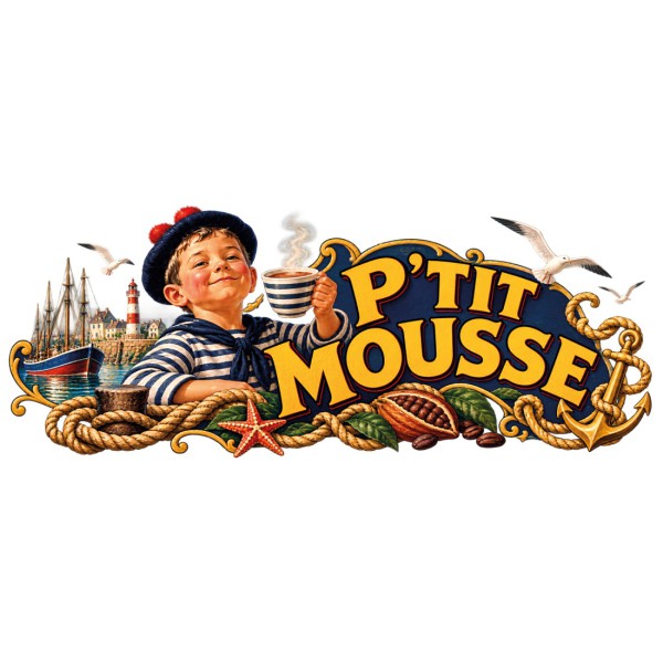 Mug chocolat - P’tit Mousse, décor à plat